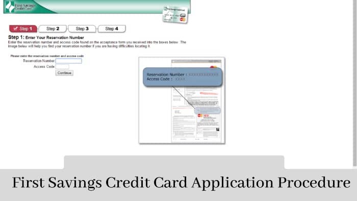 First-Savings-Credit-Card-Application-Procedure